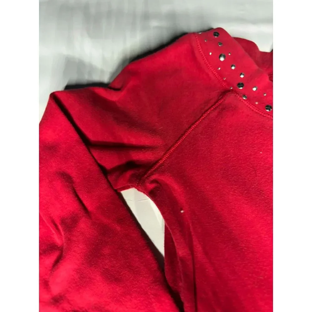 Justice long sleeve size 10 red